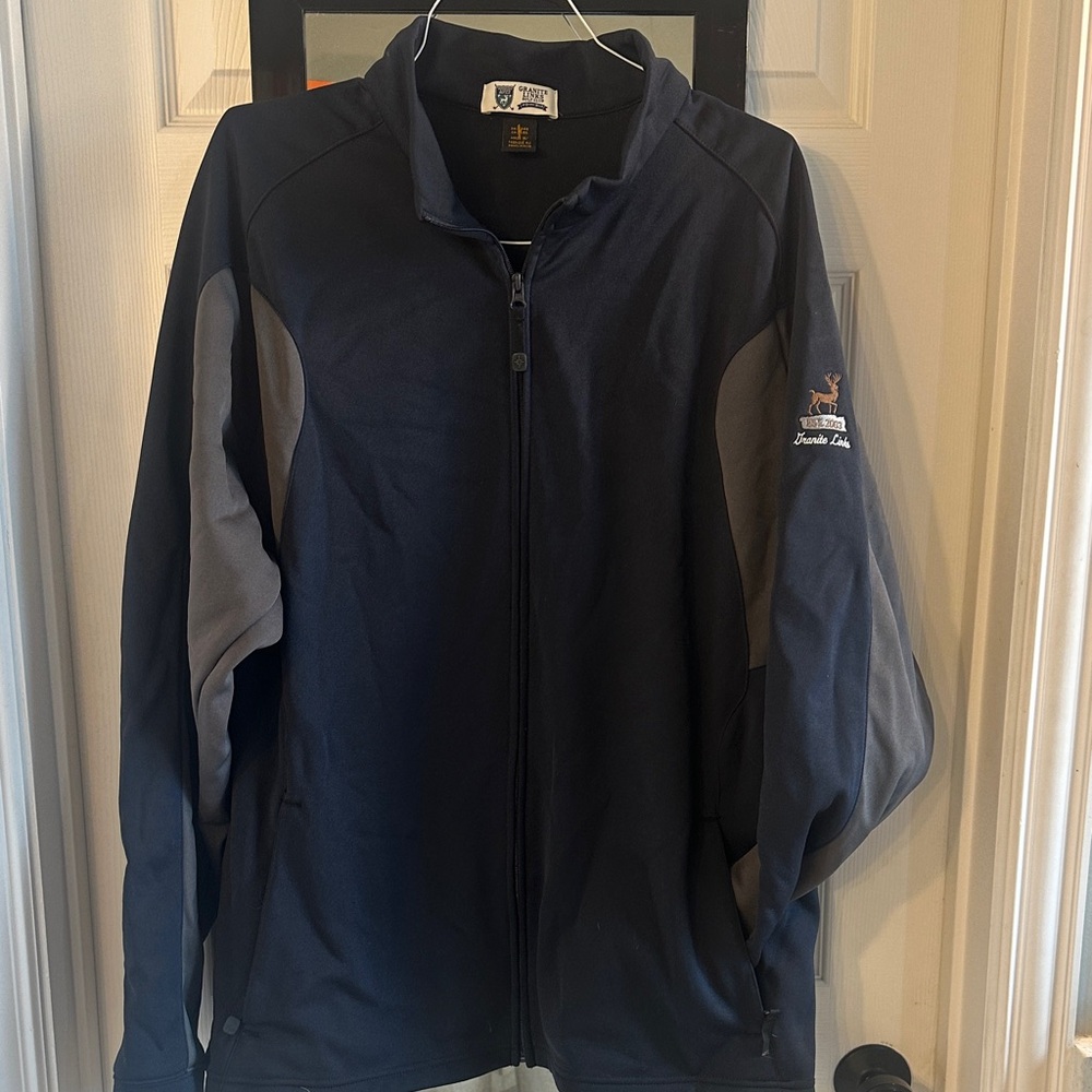 Granite Links Golf Club Men's Navy and Gray Jacket 2XL